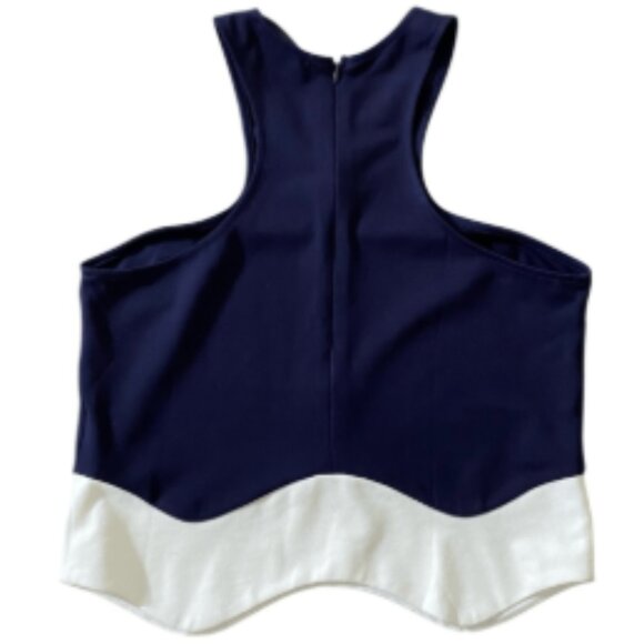 Brand New Sunday In Brooklyn Colourblock Scalloped Hem Tank Top - Picture 4 of 7